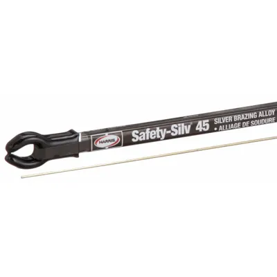 HARRIS Brazing Alloy: High Silver, 45%, BAg-5, 1/16 in x 18 in, Bare, Safety-Silv 45 - High-Silver Brazing Alloys