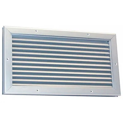 Dayton Clear Anodized Aluminum Door Louver - Door Louvers
