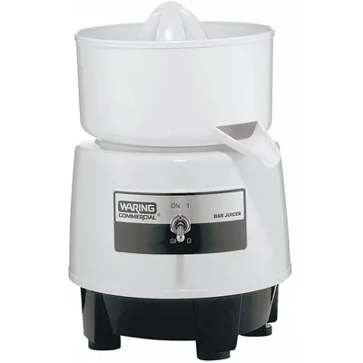 WARING COMMERCIAL Bar Juicer, 150 W, 1/2 hp, Single Speed, White - Juicers