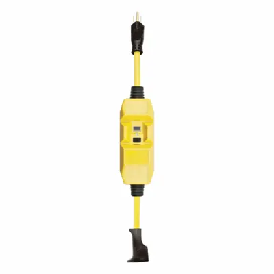 SOUTHWIRE GFCI: Manual Reset, 2 ft Lg, 12/3, 5-15P Plug, 15 A Current, 120V AC - Inline GFCI Cords