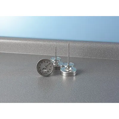 REOTEMP XR025CF43 Side- & Bottom-Mount Fixed-Angle Sanitary - Side- & Bottom-Mount Fixed-Angle Sanitary Clamp Dial Thermometers