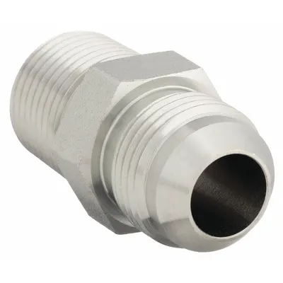 AEROQUIP Hydraulic Hose Adapter: 1/2 in x 5/8 in Fitting Size, Male x Male, NPTF x JIC - NPTF-to-JIC Steel Hydraulic Hose Adapters