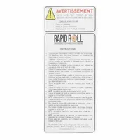 Warning Label - Spanish: White, 1/2 in Overall Ht, 12 in Overall Lg, Paper (MPN 70-7008)