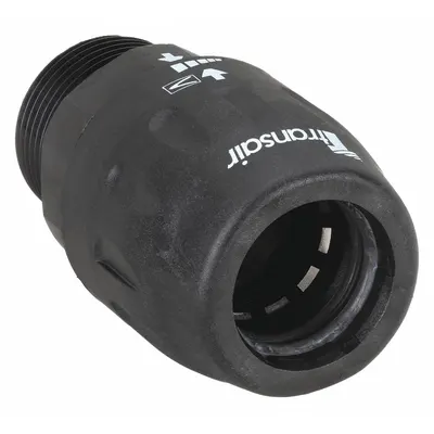 TRANSAIR Push-Fit Adapter Fitting: 1 in OD x 1 in Pipe Size, Push-to-Connect x MNPT - Polyamide Tube Fittings for Compressed Air Systems