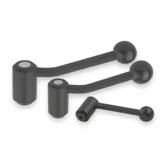 This adjustable tension lever features a threaded hole for clamping, positioning, and adjusting machinery components. It has a steel construction with a 3/4"-10 thread, 27 mm thread length, and 134 mm overall length. Suitable for manual adjustment in jigs, fixtures, and assembly equipment.