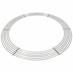 Constructed from 304 stainless steel with a mill finish, this bird screen kit is designed for upblast exhaust fans. It prevents birds and debris from entering the fan while maintaining airflow, suitable for commercial or industrial ventilation systems.