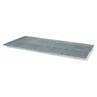 DENIOS Sump Insert Decking: 108 in x 42 in, Sump, 11 ga Decking, 6,900 lb Load Capacity, Blue (MPN K38-1170)