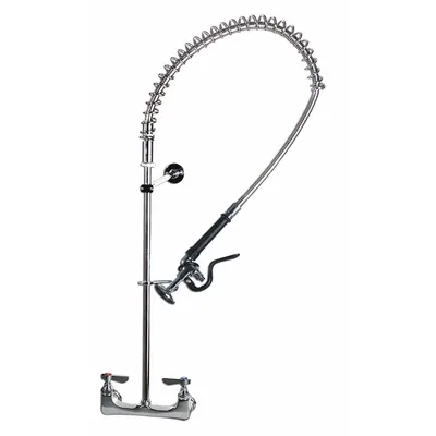 DOMINION COMMERCIAL FAUCETS Pre-Rinse Faucet with Spray Spring Hose - Pre-Rinse Faucets with Spray Spring Hose