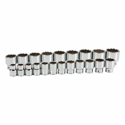 TEKTON Socket Set: 3/4 in Drive, 21 Piece, 12-Point, SAE - SAE & Metric Socket Sets