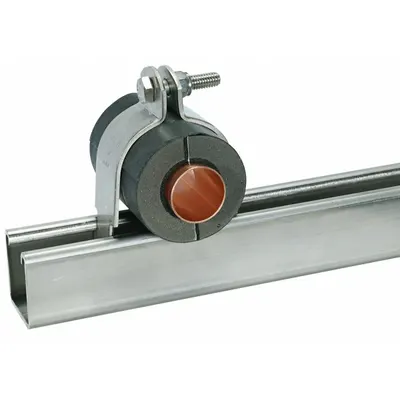 ZSI Insulated Strut Clamp for 1/5 in Copper Tube - Insulated Strut Clamps for Insulated Pipe & Tube