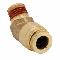 Push-Fit Elbow Fitting: 1/2 in OD x 1/4 in Pipe Fitting Size, Push-to-Connect x MNPT, Brass, Adapter (MPN VS179PTCNS-8-4)