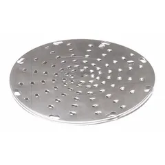 Shredder plate for HOBART VS9 food processors. Features a 3/16-inch cutting size for shredding vegetables, cheese, and similar ingredients in commercial kitchen applications.