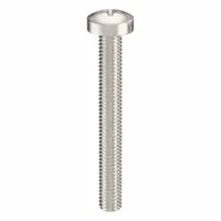 Machine Screw: M3x0.50 Thread Size, 25 mm Lg, 18-8, Stainless Steel, Plain, Pan, Phillips, 100 PK (MPN ZSCRW-241)