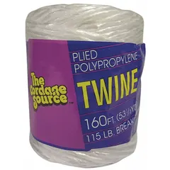 Light-Duty Twine, 1/16 in Dia, 160 ft L, 25 lb WLL, Spool