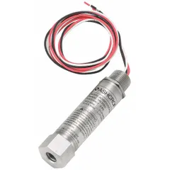 Gauge pressure transmitter with 0 to 200 psi range, 1 to 5V DC output, and ±0.50% of Full Scale accuracy. Stainless steel housing with NPT process connection, IP65 and NEMA 9 rated. Suitable for hazardous locations Class II, Div 1 and 2, Groups E, F, G. Includes NIST-Traceable Calibration Certificate.