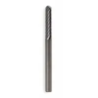 WIDIA Carbide Bur: Ball-Nosed Cylinder, SC-1, Single Cut, 1/4" x 5/8" Head, 1/4" Shank (MPN M40293)