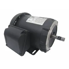 Totally enclosed fan-cooled 3-phase AC motor with C-face and rigid base mounting. Rated 1/4 hp, 1,765 RPM at 60 Hz, 230/460V AC, 1.04/0.521 A full load current. Suitable for continuous-duty applications such as pumps, fans, conveyors, and machine tools.
