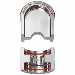 U Style die set for crimping 3/0 AWG conductors. Includes upper and lower dies in two sizes. Designed for use with MILWAUKEE 2779-22 tool. Suitable for electrical wire and cable crimping applications.