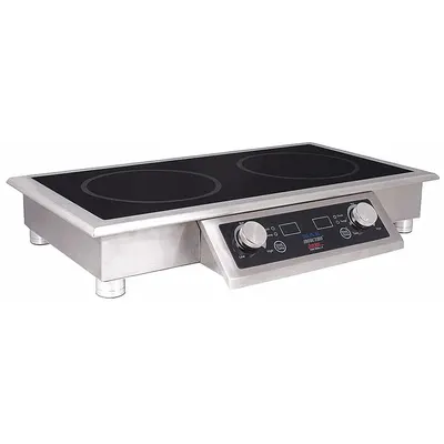 SPRING USA Induction Cooking Range: 2 Stations, Digital, Tempered Glass - Induction Ranges