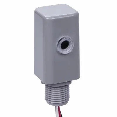INTERMATIC Photocontrol: Thread Stem Photocell Mounting, 1/2 in Stem Dia, SPST - Fixed Stem-Mounted Photocells