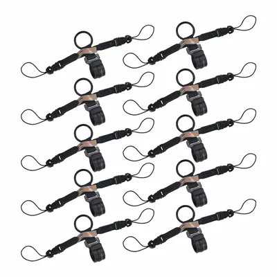 SQUIDS BY ERGODYNE 3141 10-Pack Black Barcode Scanner Lanyard - Barcode Scanner Lanyards & Harnesses