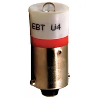 SIEMENS Compact LED Bulb: LED, Miniature Bayonet (BA9s), (T) Tubular, T3-1/4, 6 V, 0.06 W Watt (MPN 52AEB4)