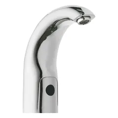 Single-post sensor faucet for touch-free handwashing in commercial restrooms. Constructed of cast brass with polished chrome finish. Includes mounting hardware. Manufacturer part number WWG116.599.AB.1T.