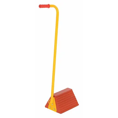 VESTIL Wheel Chock: Rubber, 20 1/2 in Overall Lg, 8 in Overall Wd, 37 1/8 in Overall Ht - Secure-Grip Rubber Wheel Chocks
