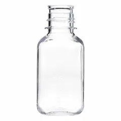 Plastic Lab Media Bottle, Polycarbonate, 250 mL, Graduated, Colorless