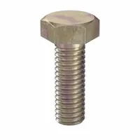 Hex Head Cap Screw: Steel, Class 10.9, Zinc Yellow, M6, Metric, 18 mm lg, Fully Threaded, 100 PK (MPN HC30060181-100P1)