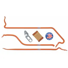 This steel tire mounting and demounting tool set includes the essential tools for manual tire service operations. With an overall length of 41 inches and height of 3 inches, it is suited for automotive, truck, and industrial tire applications.
