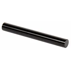 Steel plug and pin gauge with black oxide finish, 0.2290 in diameter. Class ZZ no-go (minus) gauge with 0.00020 in tolerance and 10 microinch or better surface finish. Used to verify that a hole diameter does not exceed the specified size; the gauge should not enter the hole if the part is within tolerance. Includes Certificate of Accuracy with NIST Traceability.