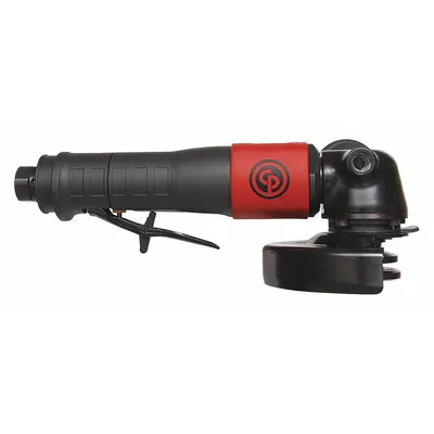 CHICAGO PNEUMATIC Air Angle Grinder: 4 1/2 in Wheel Dia, 1.1 hp Horsepower - Standard Reach Air-Powered Angle Grinders