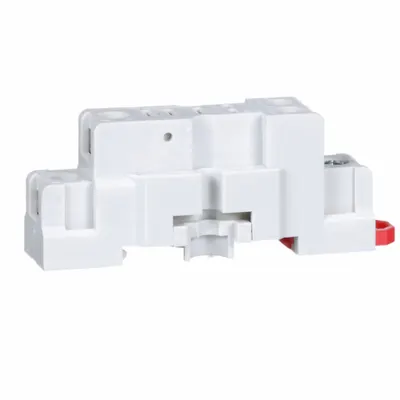 SCHNEIDER Relay Socket: 15 A Rating, DIN-Rail & Surface Socket Mounting, 5 Pins, L Socket - Combination DIN-Rail & Surface-Mounted Sockets