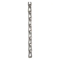 This compact sash chain is made of carbon steel with a weldless construction. It has a 35 in trade size and a working load limit of 106 lb. Used for counterbalancing and operating windows and duct doors in industrial and commercial buildings