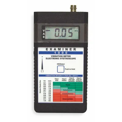 MONARCH Vibration Meter: Vibration, 10 Hz to 10 kHz, 19.99 in/sec Max Velocity Measured - Standard Vibration Meters