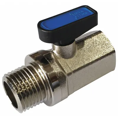 OEM Manual Two-Way Ball Valve: 1/2 in - Mini Brass Ball Valves