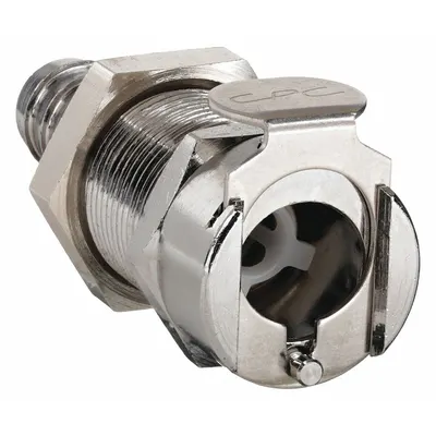 COLDER Quick Connection Coupling: Straight, 1/4 in Pipe x 1/4 in Pipe Size, Threaded - Chrome-Plated Brass Quick-Disconnect Tube Fittings