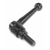 KIPP Adjustable Handle: Zinc w/ Steel Thread, M10, 79 mm Lg (MPN K0116.3101X55)