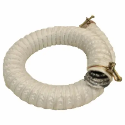 JET Heat Resistant Dust Collection Hose: 3 in Dia x 2 ft L - Hoses for Metal Dust Collectors