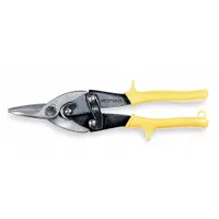 WESTWARD Metal Cutting Snip: Straight, 9 3/4 in Overall Lg, 1 1/4 in Cutting Lg, Steel, Plastic