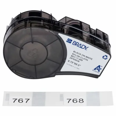 BRADY Thermal Transfer Precut Label Roll Cartridge M21-11-499 - Brady Thermal Transfer Precut Label Roll Cartridges