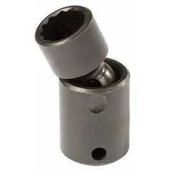 This 3/8" drive metric flex impact socket features an 18 mm, 12-point standard configuration with a black oxide finish. Designed for use with impact tools, the flex construction allows access to fasteners in confined or offset positions. Not tether capable.