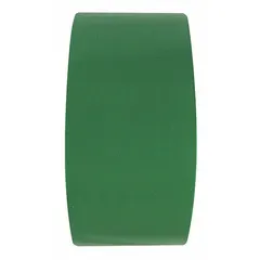Solid green vinyl tape, 2 in x 108 ft, 5 mil thickness. No printed legend. Used for marking aisles, hazard zones, and storage areas in industrial facilities.