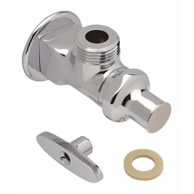 Zurn Foot Pedal Valve Assembly, Brass, Chrome Finish, G67988 - Faucet Foot Pedal & Knee Pedal Replacement Parts