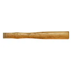 Replacement handle for brick hammers with a maximum head weight of 2.5 lb. Designed for a 1 1/16 in eye opening length and oval eye shape. Includes one wood wedge for installation. Suitable for masonry and construction applications.