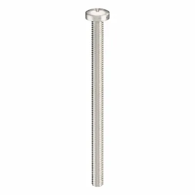 USA INDUSTRIALS Machine Screw: M6x1.00 Thread Size, 90 mm Lg, 18-8, Stainless Steel, Plain - Pan Head Machine Screws