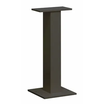 SALSBURY INDUSTRIES Pedestal: Aluminum, Powder Coated, Black, Bolt Mounted - Mailbox Pedestals