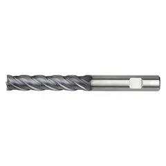 This carbide corner-chamfer end mill is designed for chamfering edges and deburring on steel and cast iron workpieces. It features a TiAlN coating, 4 flutes, a 20 mm mill diameter, and a 102 mm length of cut. Suitable for production machining, mold making, and general engineering applications.