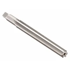 Straight-flute taper pin reamer designed for #8 taper pins, with a diameter range from 0.3971 in to 0.505 in. Used to precisely enlarge and finish tapered holes in metal assemblies for applications such as machinery alignment, tooling fixtures, and structural joints.